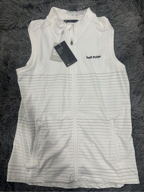 Golf Pride x Levelwear White Golf Vest | NWT